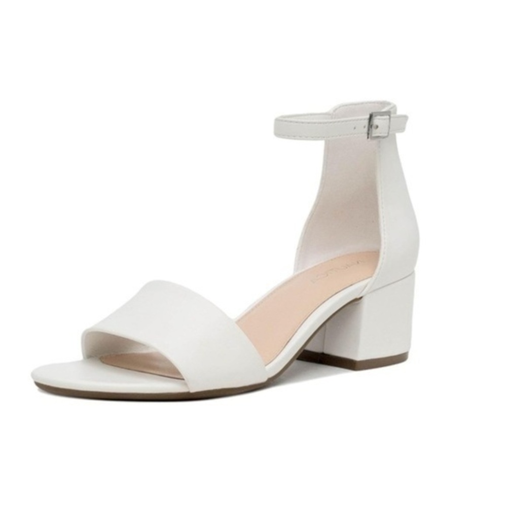 Nautica Women's White Block Heel Sandals